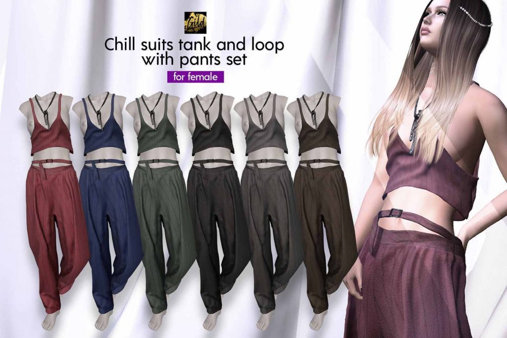 Gild. Chill suit tank and loop with pants set – NEW