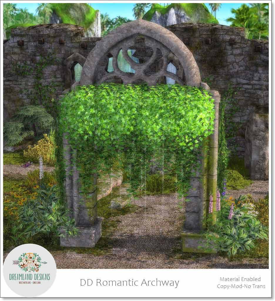 Droomland ontwerpe. Romantiese Archway - NUWE DEKOR