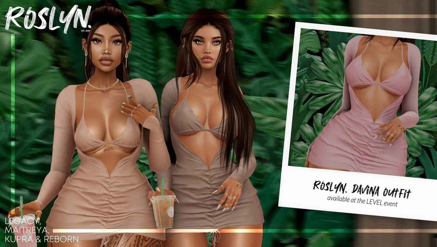 Roslyn. "Davina" Outfit – NEW

Roslyn

roslyn. "Davina" OutfitThis sexy outfit is now available @ the LEVEL event!Davina comes in 10+ gorgeous colors and is rigged for Kupra, Legacy, Maitreya, and Reborn. Each outfit comes with transparency options for bray & panty. Fatpack includes color HUD. Try a demo!

 1k Giveaway exclusif YOUTUBE every week !😋

WEBSITETELEPORT

 Roslyn – SHOP

 https://www.

⭐ join Discord: https://discord.gg/xmHfRpD

 #bestsecondlife #NewSL #Roslyn #Secondlife #secondlifefashion #SL #slblogging

https://media-sl.com/?p=147463