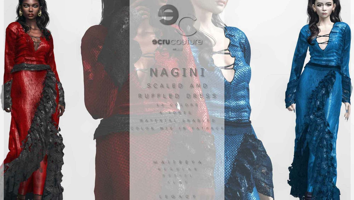 Ecru Couture. Nagini – NEW

Ecru Coutu

We were requested to design something in theme with Fantastic Beast movie and we accepted the challenge (because i love the movie!!). Actually the first thought went to the stunning and lethal Nagini. Nagini is a Maledictus which keep transforming herself in a snake and we know what her future will be.

⭐ join Discord: https://discord.gg/xmHfRpD

 #bestsecondlife #ecrucoutureSL #NewSL #Secondlife #secondlifefashion #SL #slblogging

https://media-sl.com/?p=148437
