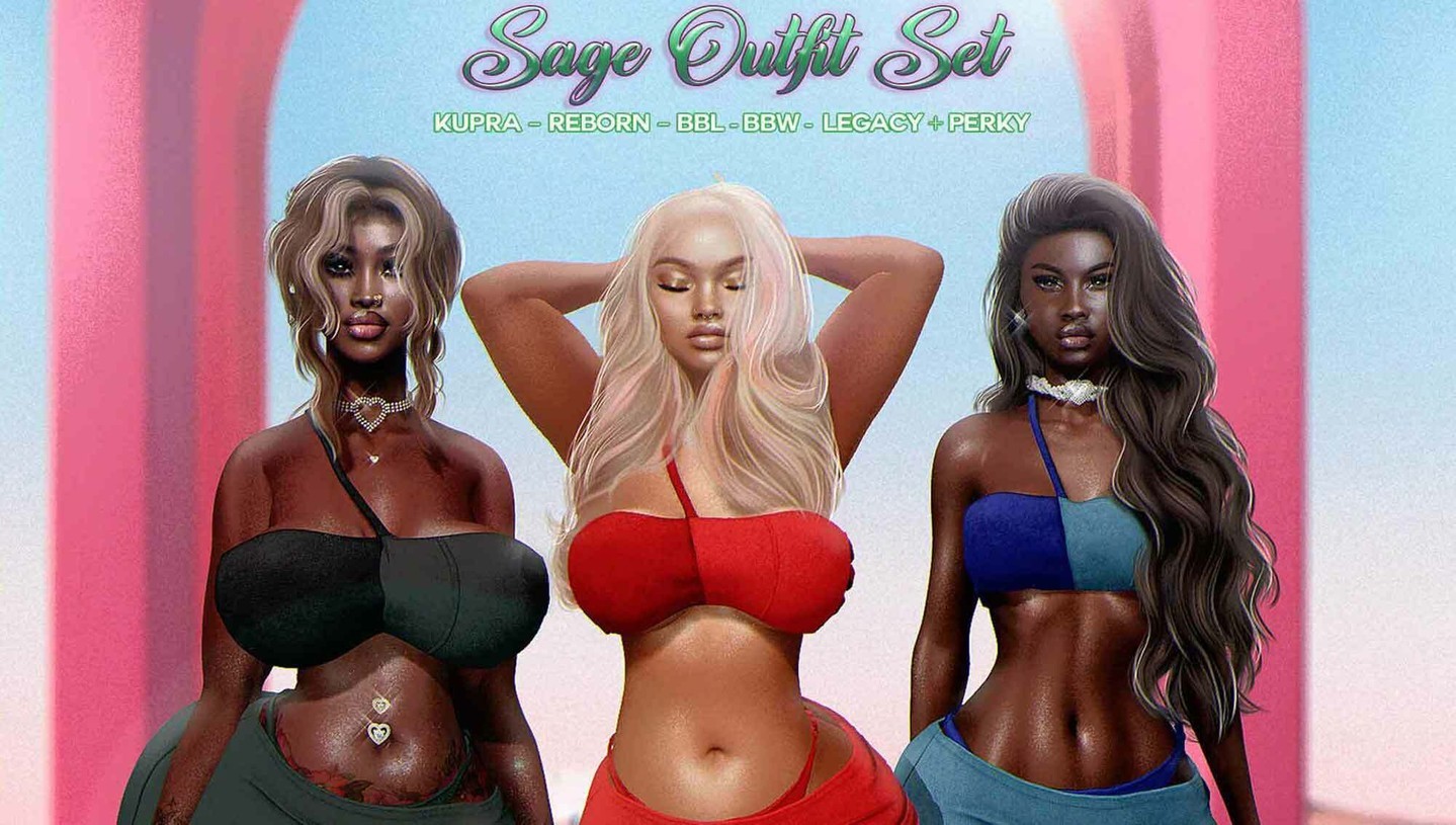 UNIVERSA. Sage Outfit Set – NEW UNIVERSA ✨💖NEW RELEASE + 💖✨HEY UNIVERSA BABES ✨This Outfit Include, Crop Top, Panties, At Skirt which Include 16 Colors Total 💗“UNIVERSA: Sage Outfit Set” will be Available For Sale 05/13 at 5pm SLT @ CAKEDAY EVENT @happycakedayforeverFitted For Kupra, Reborn, BBW, BBL, & Legacy + Perky Bodies. 1k Giveaway exclusif YOUTUBE bawat linggo! ⭐ sumali sa Discord: https://discord.gg/xmHfRpD #bestsecondlife #NewSL #Secondlife #secondlifefashion #SL #slblogging #UNIVERSA

https://media-sl.com/? p = 148909