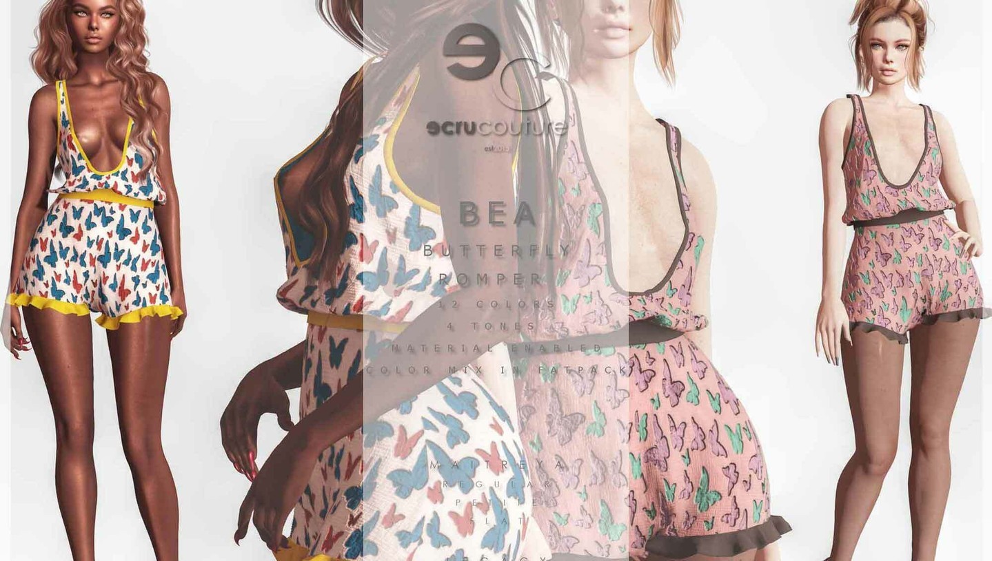 Ecru Couture. Bea – NEW

Ecru Coutu

Spring is the season of butterflies...and Bea got many of them, all colored and you can paint in a kaleidoscope of colors. Enjoy the spring, exclusive by Tres Chic!

 1k Giveaway exclusif YOUTUBE every week !😋

WEBSITETELEPORT

Ecru Coutu – SHOP

 https://www.youtube.com/watch?v=QynQ0CQPnaw

⭐ join Discord: https://discord.gg/xmHfRpD

 #bestsecondlife #ecrucoutureSL #NewSL #Secondlife #secondlifefashion #SL #slblogging

https://media-sl.com/?p=149803
