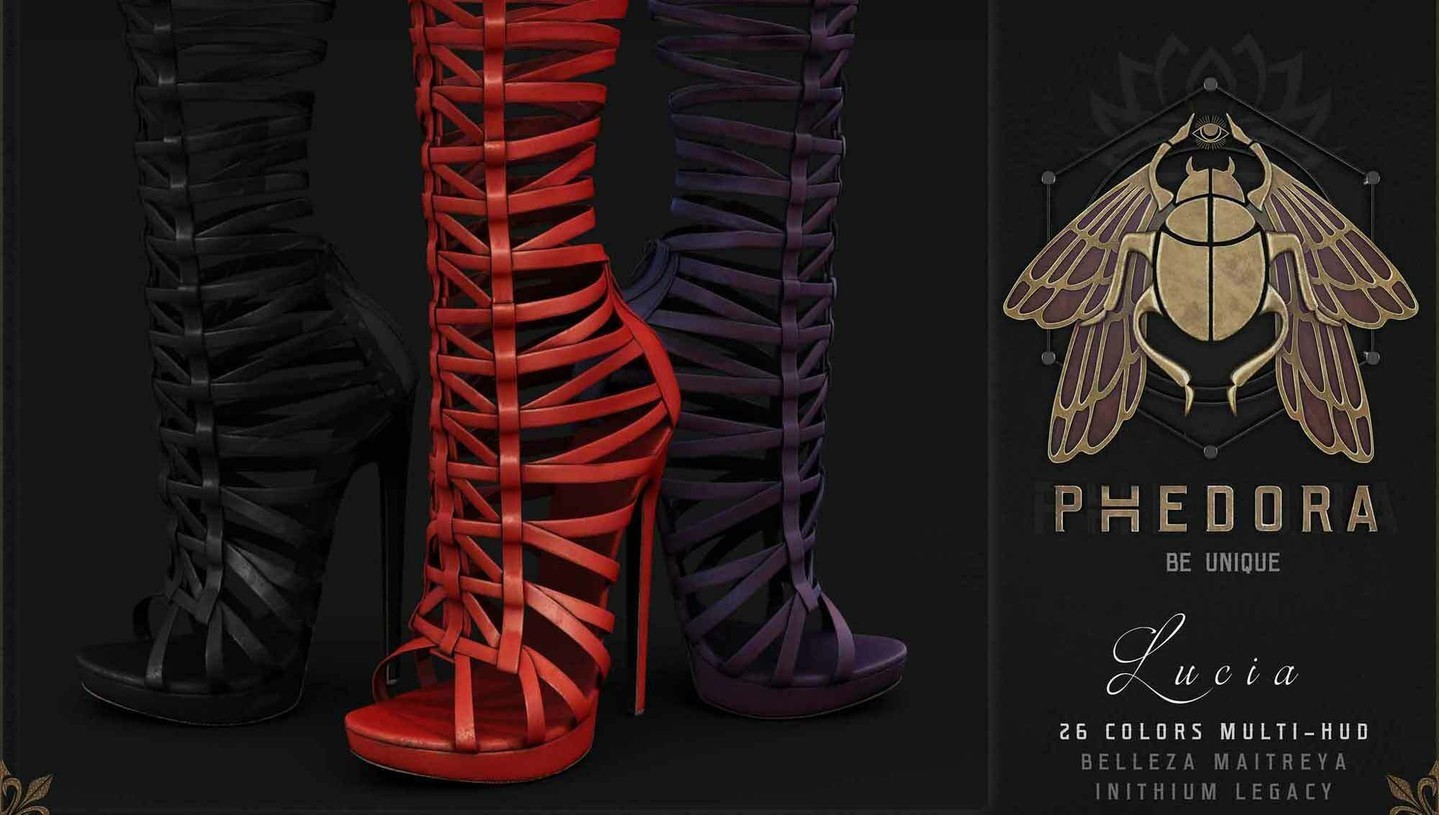 Phedora. - "Lucia" Heels for The Saturday Sale

  Phedora

Phedora. - "Lucia" Heels for The Saturday Sale ♥ May 21st 2022We combined high heels & straps & we brought you the sexy af "Lucia" Heels now available for The Saturday Sale! ♥ Our "Lucia" Heels come in a 26 colors fatpack for 75L$ only,100% MESH,Parts Individually Changeable, Rigged for Belleza, Inithium Kupra,Legacy & Maitreya!

⭐ join Discord: https://discord.gg/xmHfRpD

 #bestsecondlife #NewSL #Phedorasl #SaleSL #SaleSL #Secondlife #secondlifefashion #SL #slblogging

https://media-sl.com/?p=150192