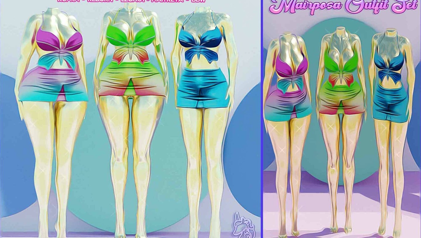 UNIVERSA. Mariposa Outfit Sæt – NEW UNIVERSA ✨💖NY RELEASE @ CAKEDAY EVENT💖✨HEY Universa BABES ✨Dette outfit inkluderer en top og nederdel, som indeholder 20 farver i alt 💗“UNIVERSA: Mariposa outfit sæt” til salg kl. 06/13 SLT 5. @ CAKEDAY EVENTFiltet til Kupra, Reborn, BBW, Maitreya & Legacy Bodies. 1k Giveaway eksklusiv YOUTUBE hver uge !😋 WEBSITETELEPORT UNIVERSA ⭐ deltag i Discord: https://discord.gg/xmHfRpD #bestsecondlife #NySL #Secondlife #secondlifemode #SL #sblogging #UNIVERSA

https://media-sl.com/? P = 153859