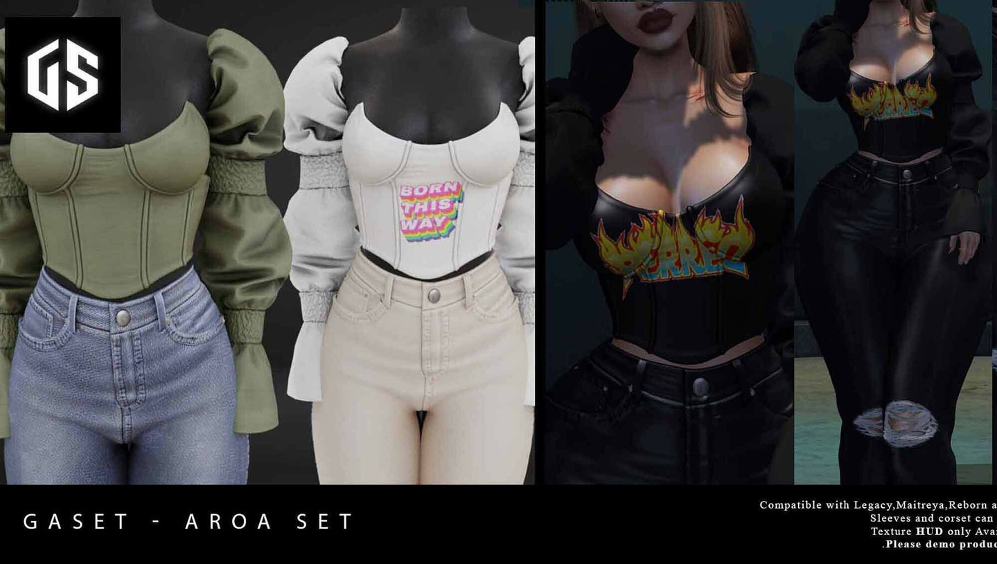 GASET. AROA SET – NEW

GASET

GASET x N21 JUNE ROUND HAS ARRIVED!AROA SET AT N21 TODAY

Compatible with Legacy, Maitreya, Kupra and Reborn bodies

- HUD in FATPACK Only
- Sleeves and Corset can be WORN SEPARATELY
- PLEASE DEMO PRODUCT BEFORE PURCHASE

 1k Giveaway exclusif YOUTUBE every week !😋

WEBSITETELEPORT

GASET – SHOP

 https://www.youtube.com/watch?v=Mlnm39PEUao

Social

⭐ join Discord: https://discord.gg/xmHfRpD

 #bestsecondlife #GASET #NewSL #Secondlife #secondlifefashion #SL #slblogging

https://media-sl.com/?p=154845