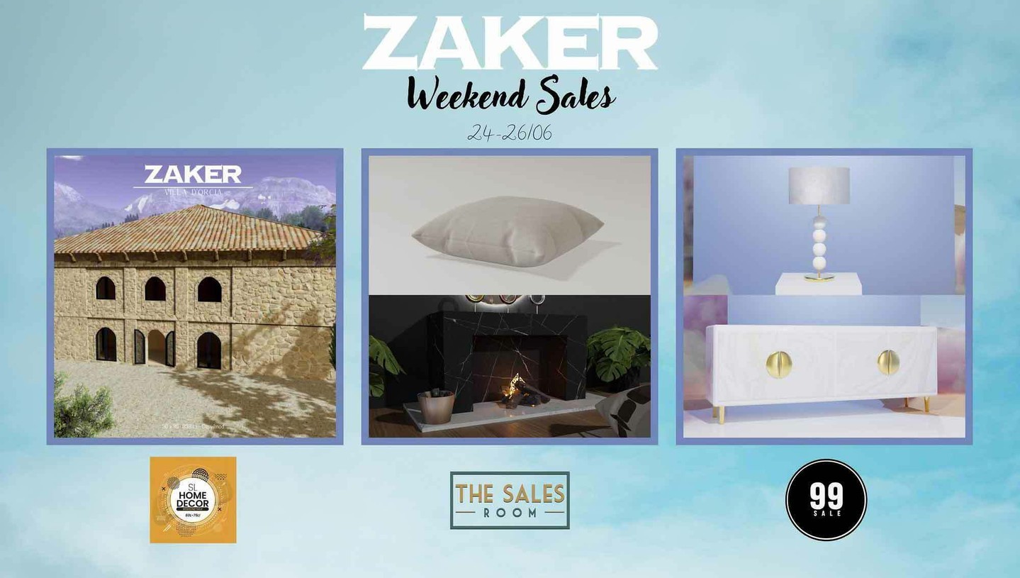 ZAKER. WEEKEND SALES

 ZAKER

Time for weekend sales !!Villa D'Orcia, Pouf PG, Cozy Fireplace, Nébu Lamp & Nébu Console are waiting for you!Available at Mainstore :

 1k Giveaway exclusif YOUTUBE every week !😋

WEBSITETELEPORT

ZAKER – SHOP

https://youtu.be/8TgwYJd2aD4

Social networks, Teleport Shop and Marketplace

⭐ join Discord: https://discord.gg/xmHfRpD

 #bestsecondlife #DECORsl #NewSL #NEWDECOR #newdecors #Paper #Sale #SaleSL #SaleSL #Secondlife #secondlifefashion #SL #slblogging #ZAKER

https://media-sl.com/?p=155449