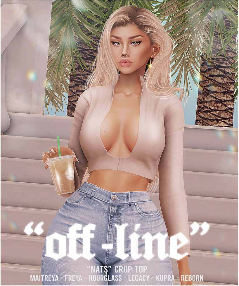 "Off-Line". "Nats" Crop Top // Group Gift!