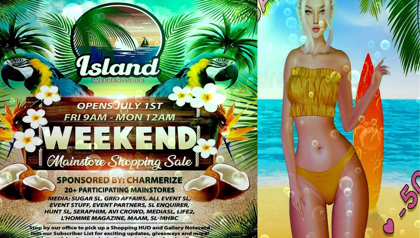 Island Weekend – 1 - 4 юли 2022 г. Island Weekend Island Weekend е седмична разпродажба, която се отваря на 1 юли 2022 г., петък 9:12 SLT – понеделник XNUMX:XNUMX SLT. Това събитие за разпродажба ще предложи разпознаване на марката за всички участници и заинтригувани купувачи, търсещи нещо ново, с добавена атмосфера на Island Style. ⭐ присъединете се към Discord: https://discord.gg/xmHfRpD #bestsecondlife #IslandWeekend #NewSL #Secondlife #secondlifeмода #secondlifeстил #SL #slblogging

https://media-sl.com/? Р = 156092