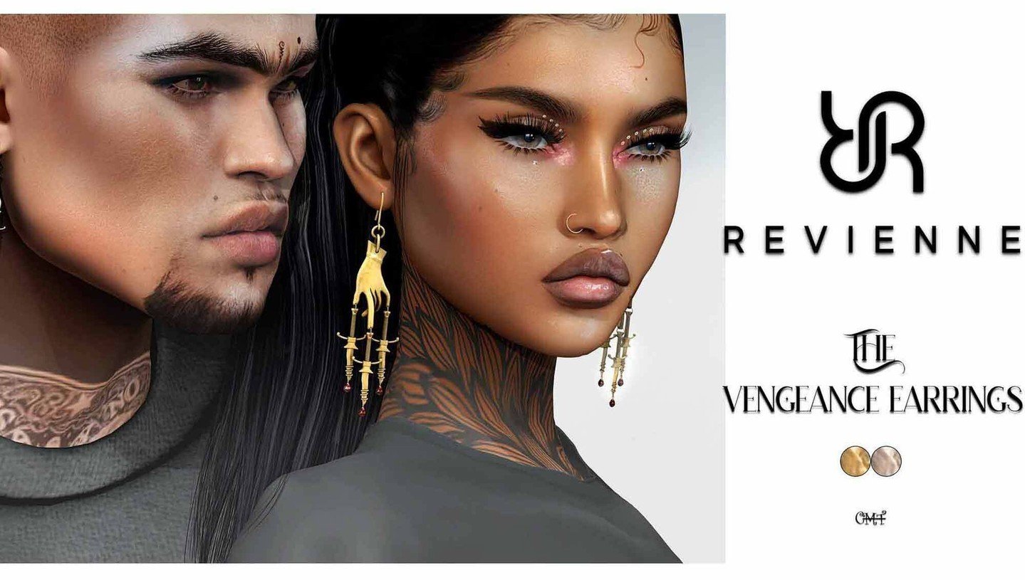 REVIENNE. The Vengeance Earrings – NEW

 REVIENNE

The Vengeance Earrings X The New Ones Overview

- Metals: Gold | Silver
- Resize script
- Permissions: Copy (NoMod/NoTrans)

5000L$ Exclusive YOUTUBE Giveaway😋

WEBSITETELEPORT

 REVIENNE – SHOP

Social networks, Teleport Shop and Marketplace

⭐ join Discord: https://discord.gg/xmHfRpD

 #bestsecondlife #NewSL #REVIENNE #Secondlife #secondlifefashion #SL #slblogging

https://media-sl.com/?p=156667