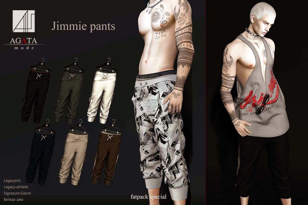 阿加塔模式。 Jimmie 褲子 – 新男士