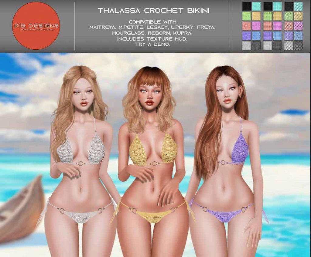 KiB Designs. Thalassa Crochet Bikini – NEW