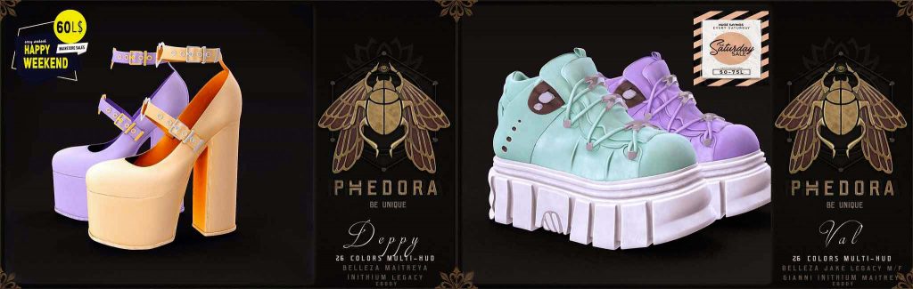 Phedora. "Val" Unisex Stomps & "Deppy" Mary Janes Pastels Minipacks – NYHED
