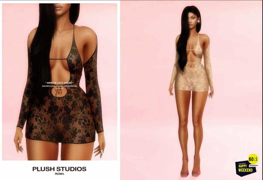 Plush Studios. u "Kristie Lace Dress" & "Kristie Sandals" - SALE