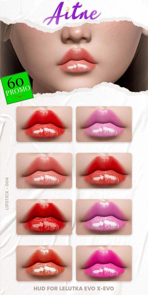 Aitne. MK - Lipstick 004 LeL EvoX - Evo - HUD – SALE