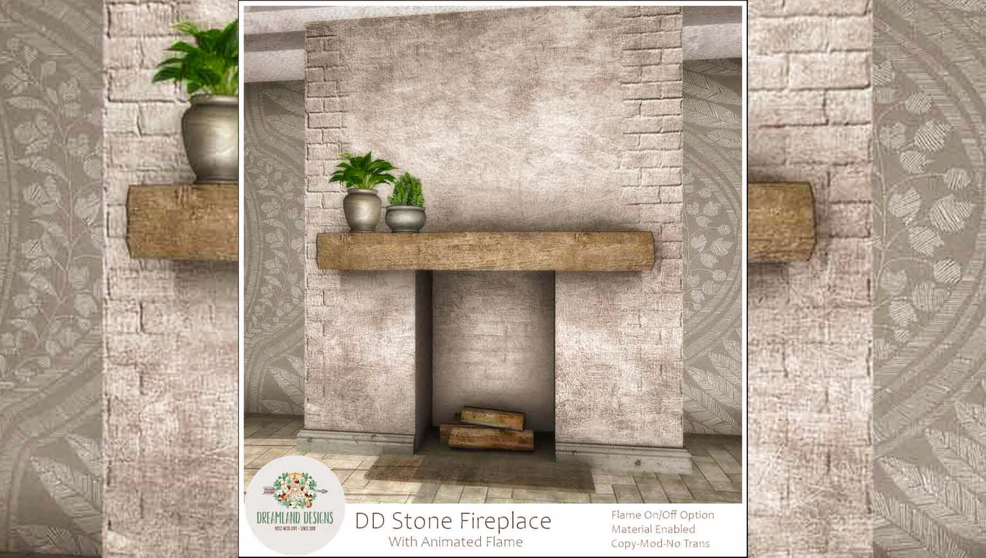 Fireplace stone в rust фото 63