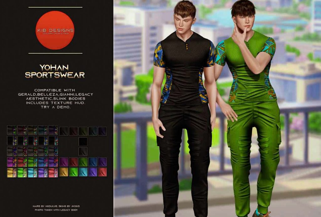 KiB Designs. Yohan Sportswear – NEW MEN