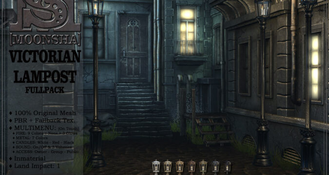 MoonSha. Victorian Lampost – FP – NEW