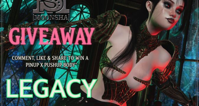 MoonSha. LEGACY PINUP x PUSHUP GIVEAWAY – NEW