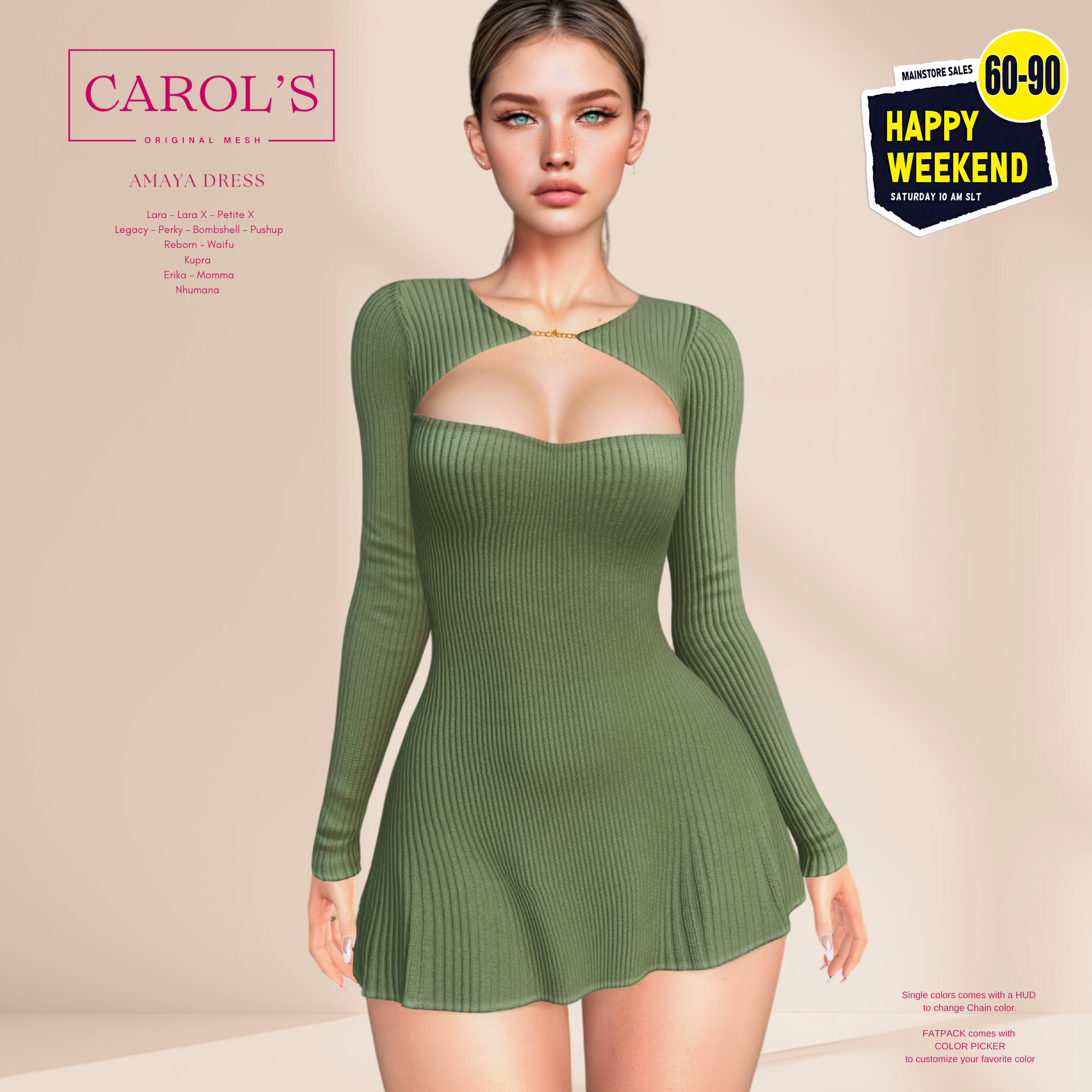 Carols Amaya Dress Hw Second Life
