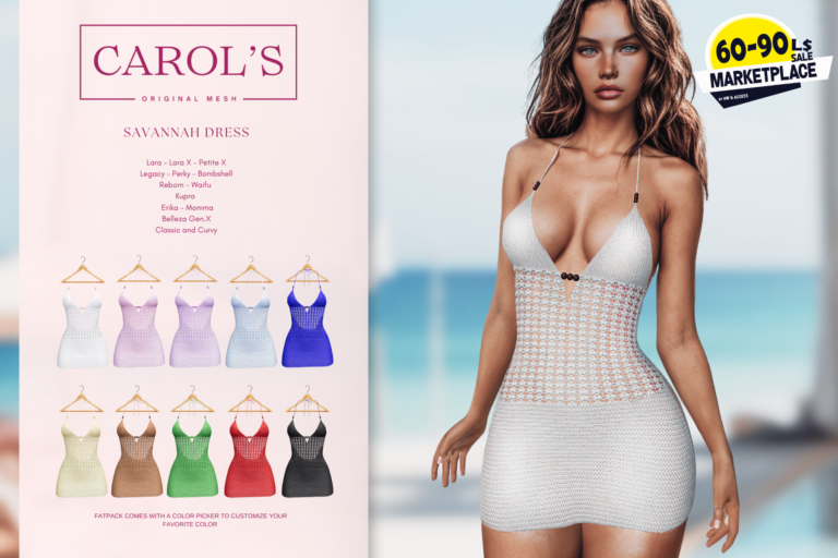 Carols Savannah Dress Hwm Second Life