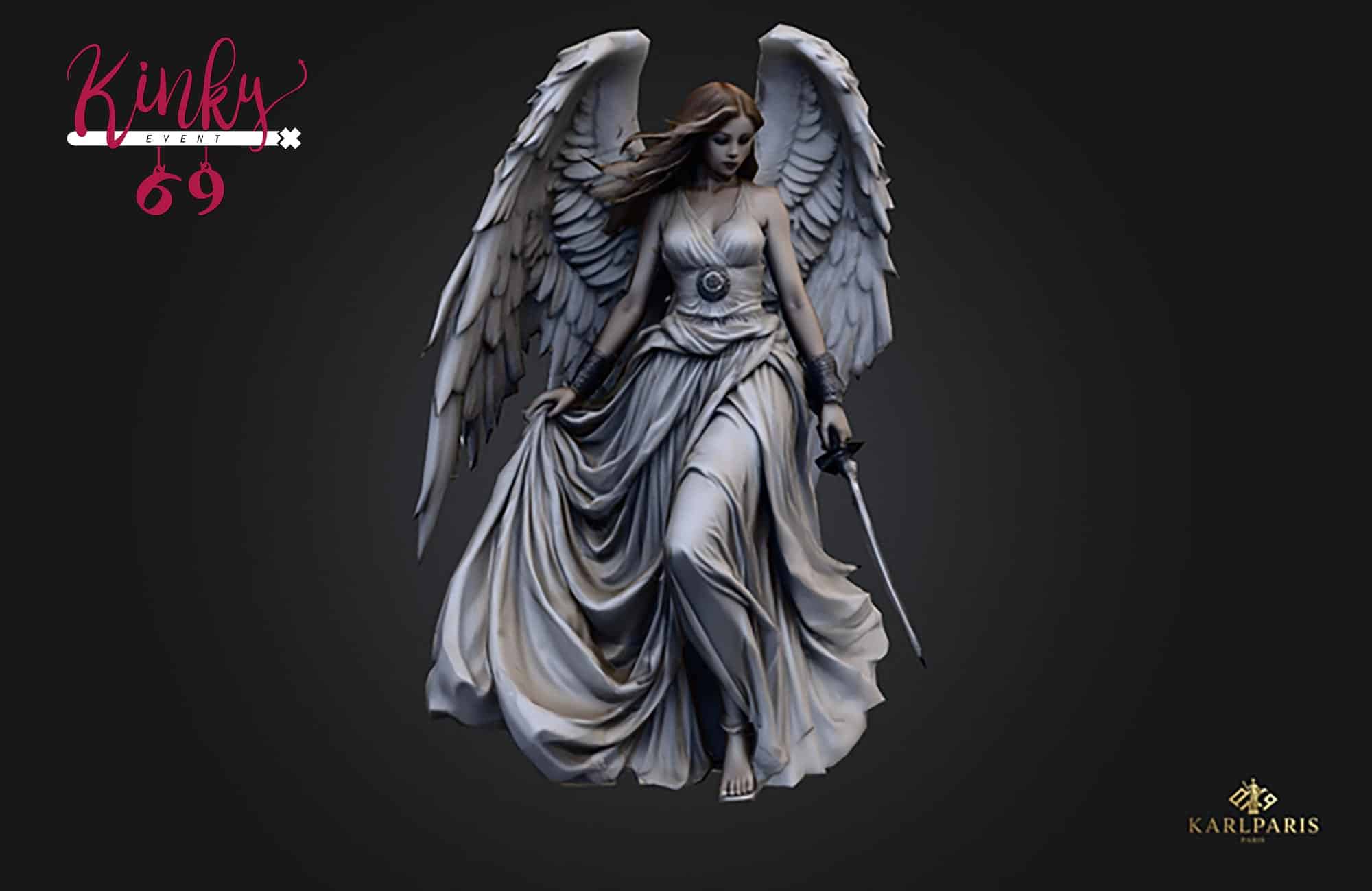Karlparis Angel Of Valor Statue Second Life
