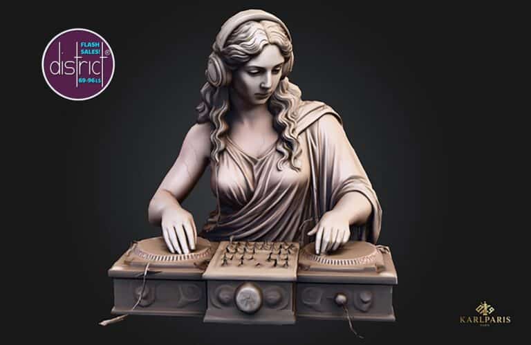 Karlparis Renaissance Dj Statue Second Life