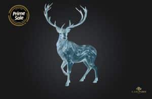 Karlparis Luminous Stag In The Moonlit Forest Sculpture Primesale Second Life