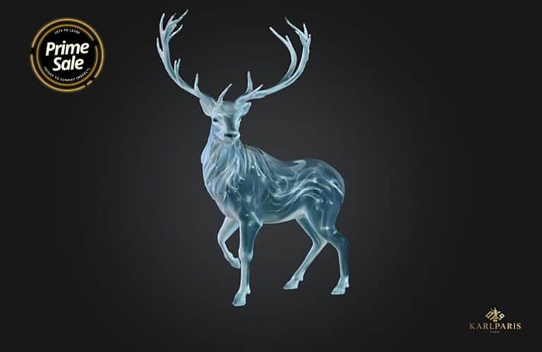 Karlparis Luminous Stag In The Moonlit Forest Sculpture Primesale Second Life