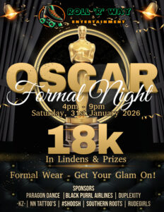 Oscar Flyer 31st Jan Saturday Second Life