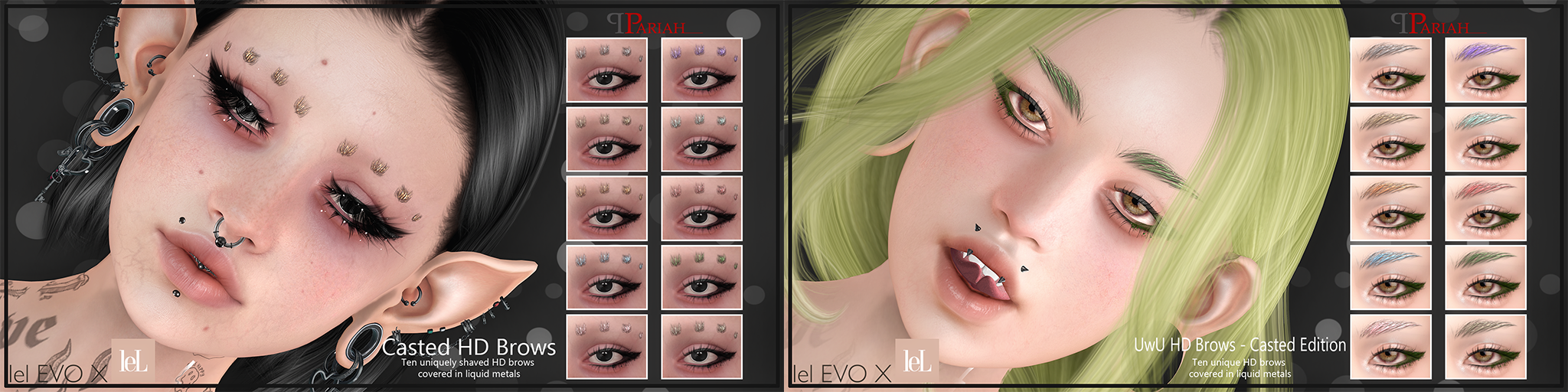 Pariah Casted Hd Brows Uwu Hd Brows Casted Edition Second Life