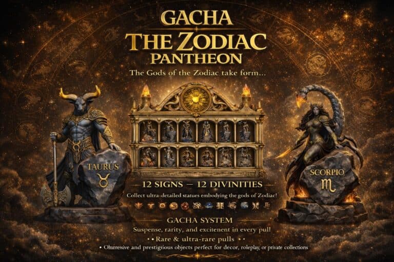 Zodiac Pantheon – Divine Gacha Statues  Second Life
