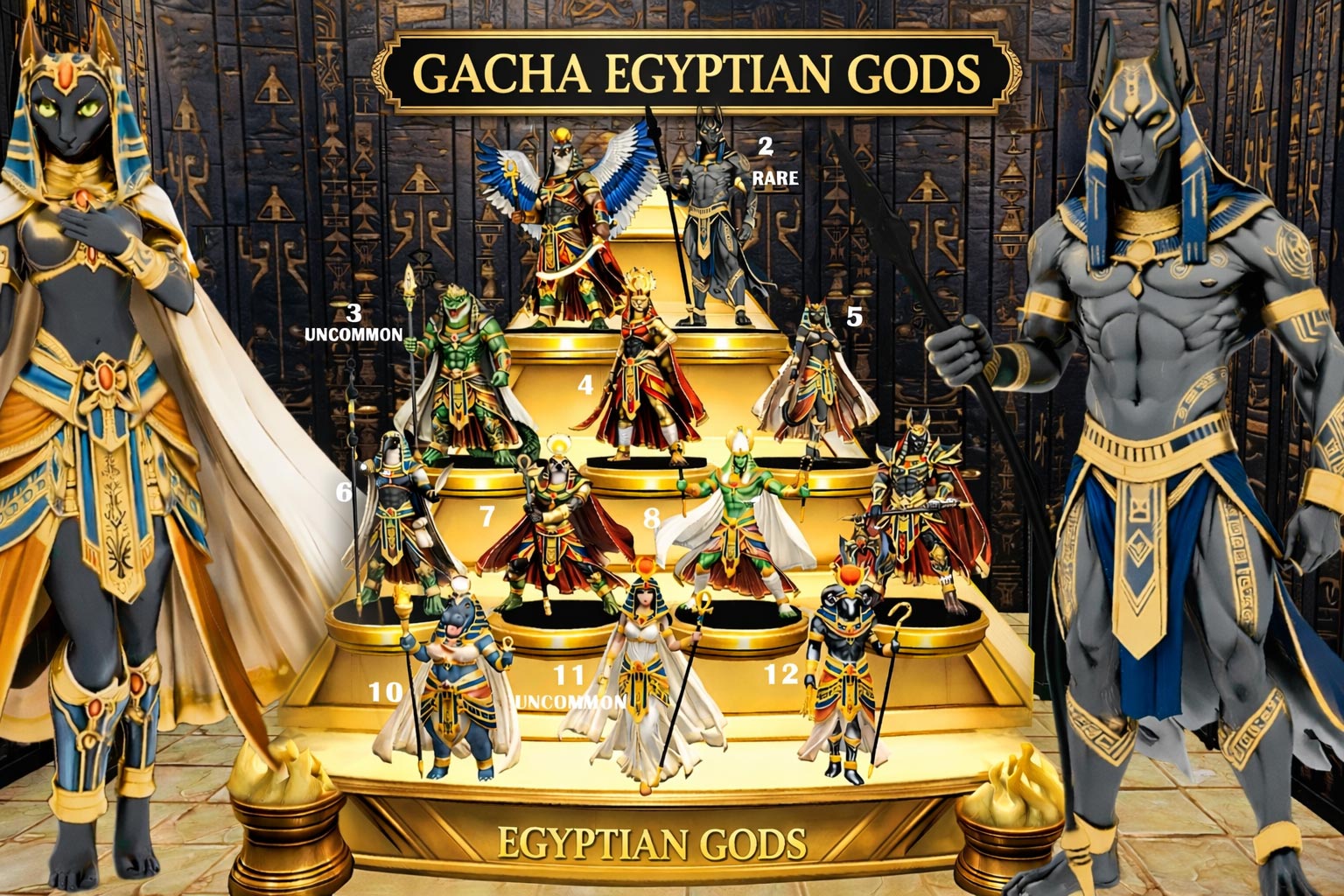Gacha Egyptian Gods Second Life