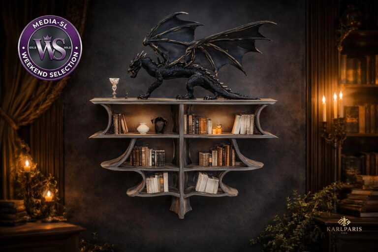 Karlparis Gothic Dragon Display Shelf Second Life