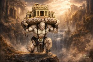 Atlas Titan Temple Mythology Sculpture 1 Second Life