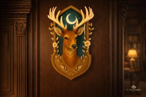 Mystic Lunar Stag Wall Crest 1 Second Life