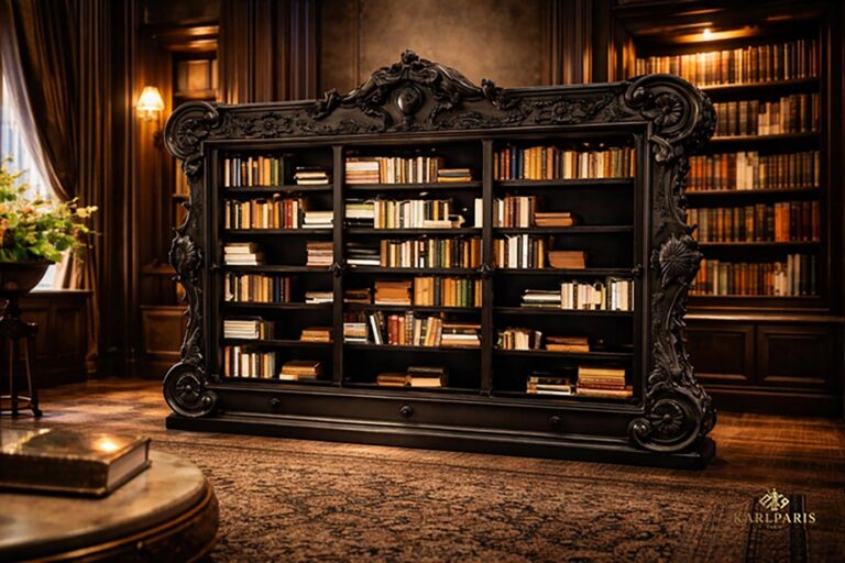 Noir Baroque Wall Library 1 Second Life