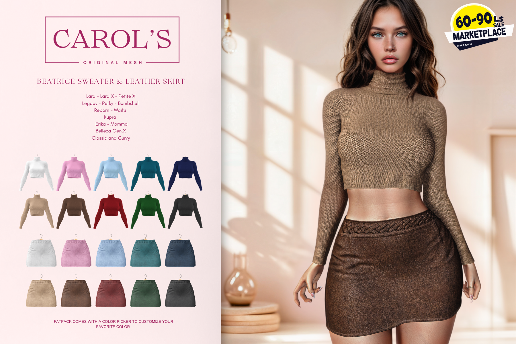 Carols Beatrice Set Hwm 2 Second Life