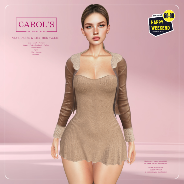 Carols Neve Dress Leather Jacket Hw 1 Second Life
