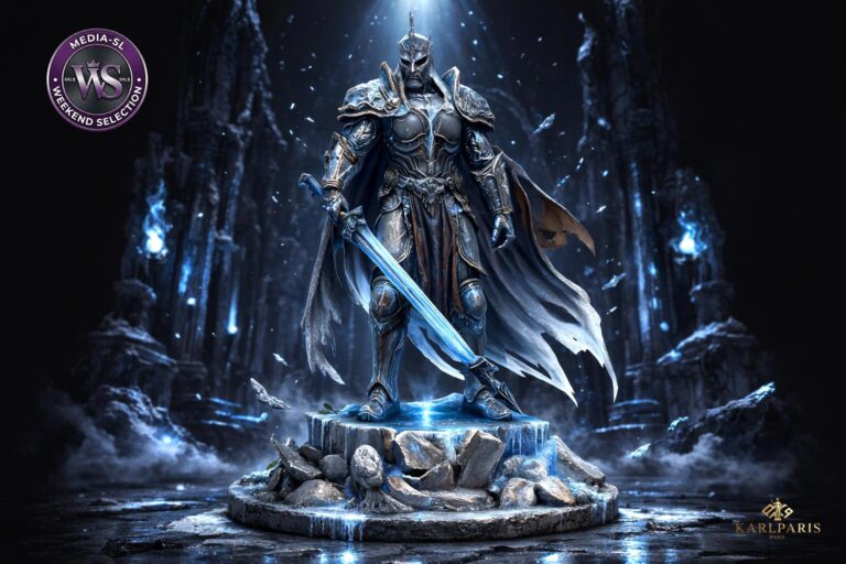 Karlparis Ice Knight Statue Second Life