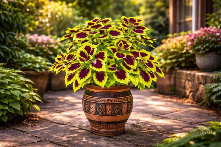 Green Purple Coleus Plant Second Life