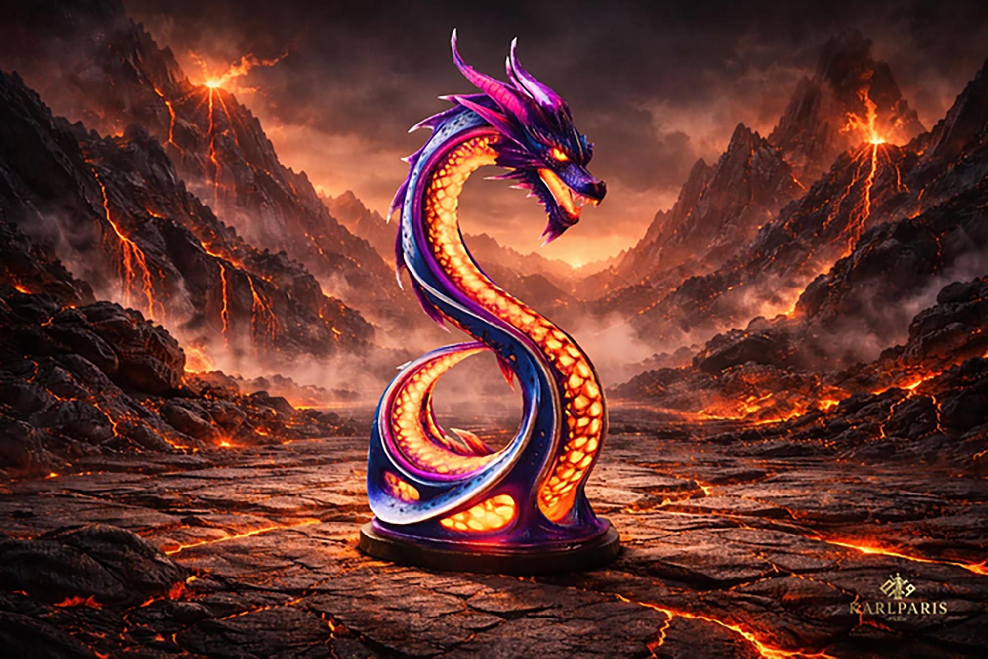 Karlparis Neon Fantasy Dragon 1 Second Life