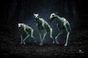 Undead Hound Pack Skeletal Feral Horror Dark Fantasy Creatures 1 Second Life