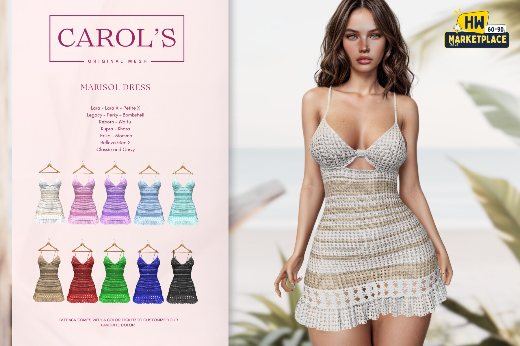 Carols Marisol Dress Hwm Second Life