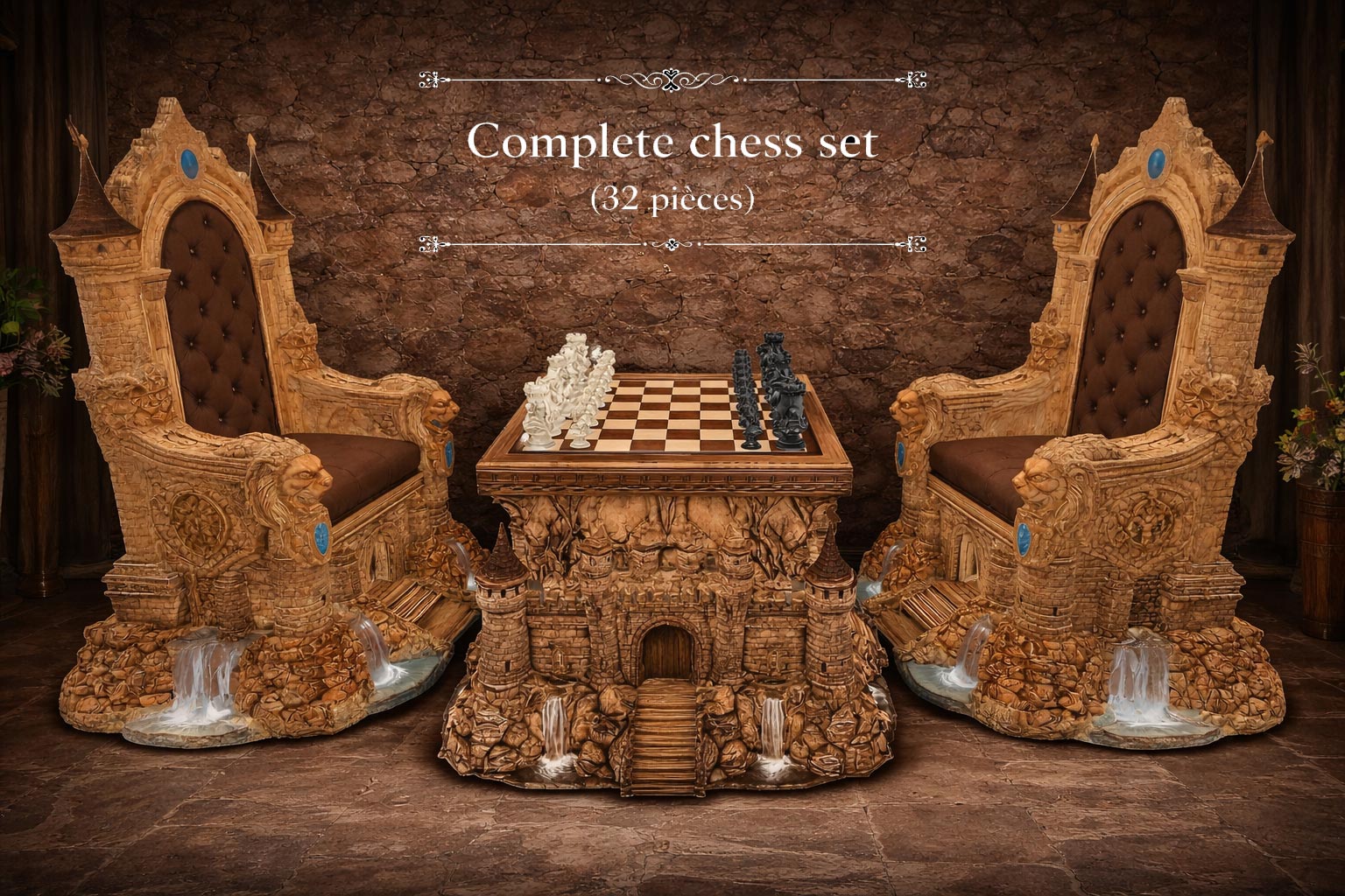 Royal Castle Chess Set Second Life
