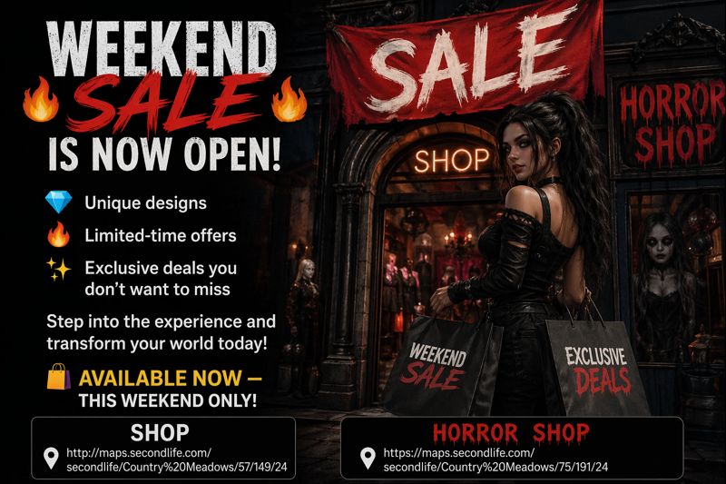 Weekend Sale Is Now Open Second Life