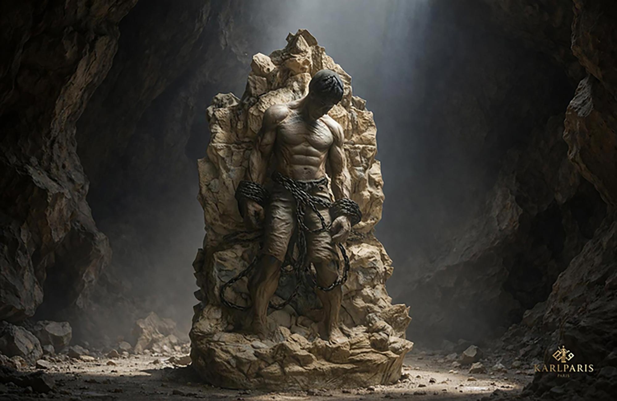 Bound Warrior Statue Second Life