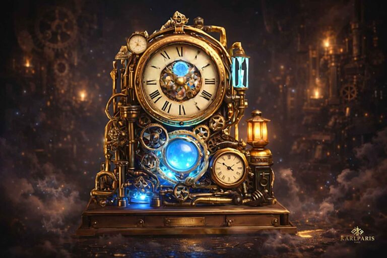 Chrono Arcane Steampunk Clock Second Life
