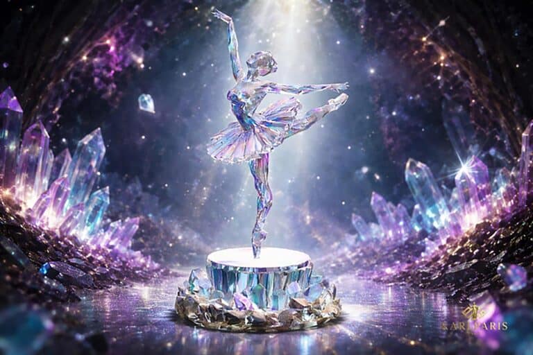 Crystal Ballerina Ballet Statue 1 Second Life