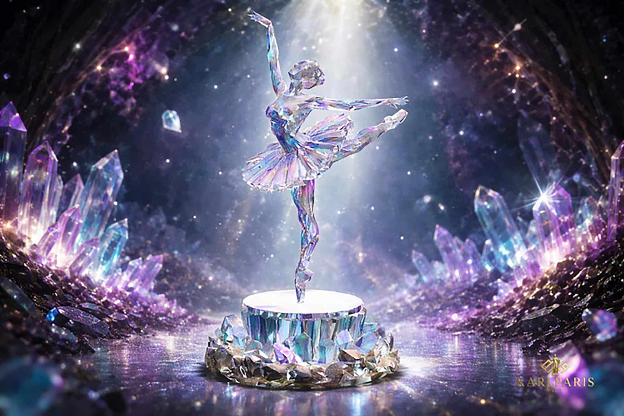 Crystal Ballerina Ballet Statue 1 Second Life