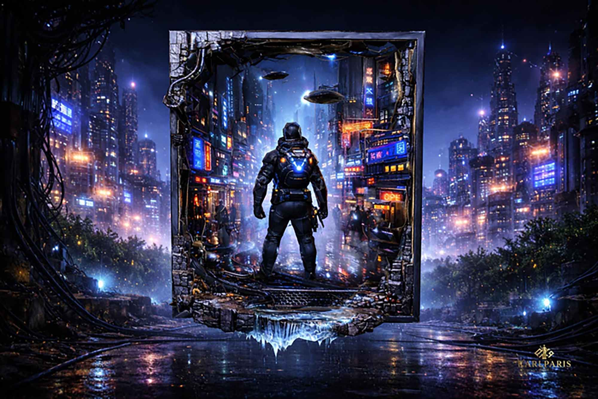 Cyberpunk City Portal Second Life